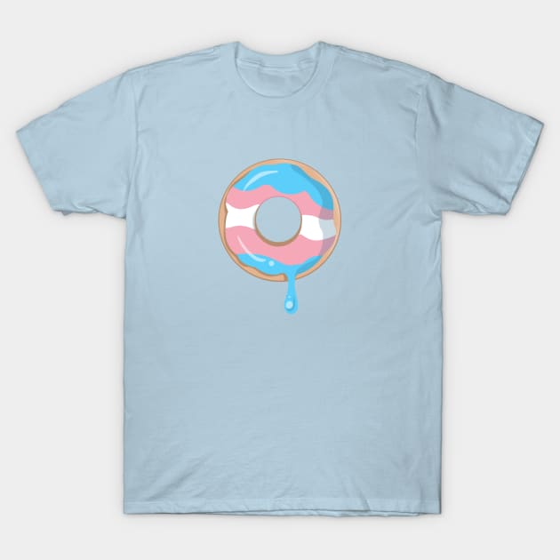 Trans Donut T-Shirt by LittleGreenHat